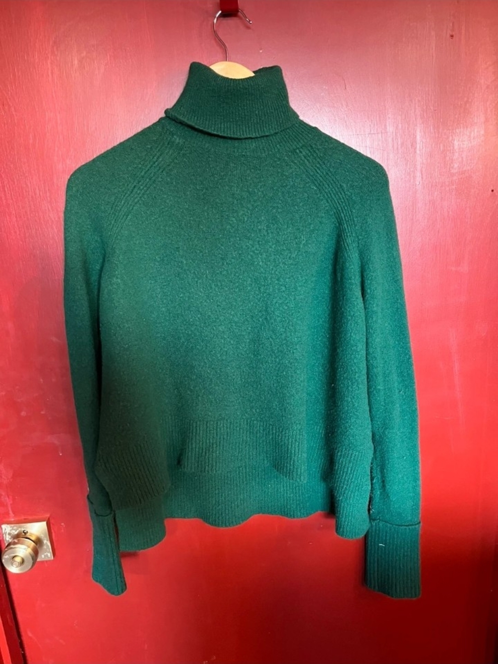 J. Crew Forest Green Turtleneck Sweater